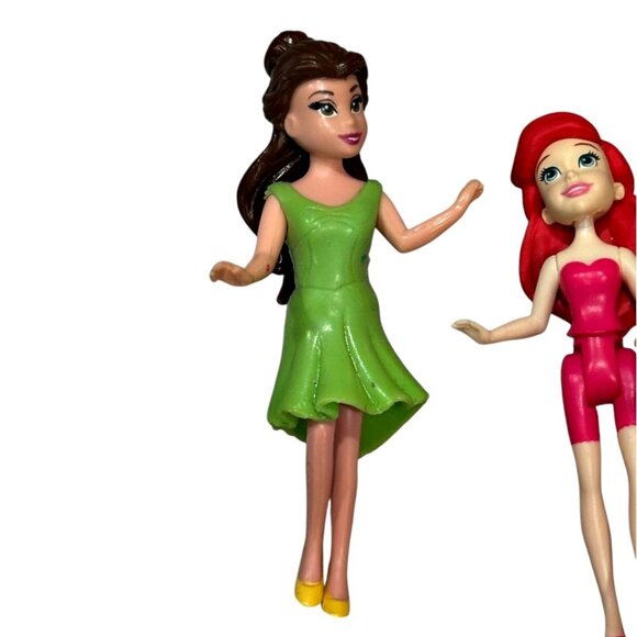 Polly Pocket Mixed Lot 9 Pieces Variety Dolls Figures 6 Dolls 3 Clothes - Picture 5 of 7